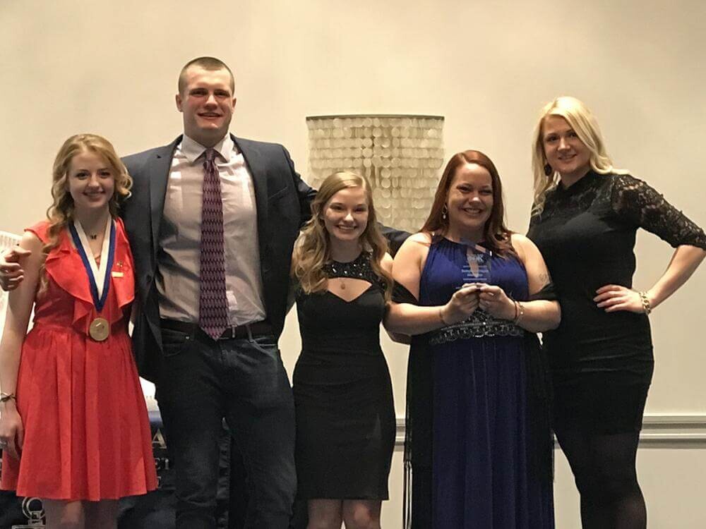 PTK officers at regional convention
