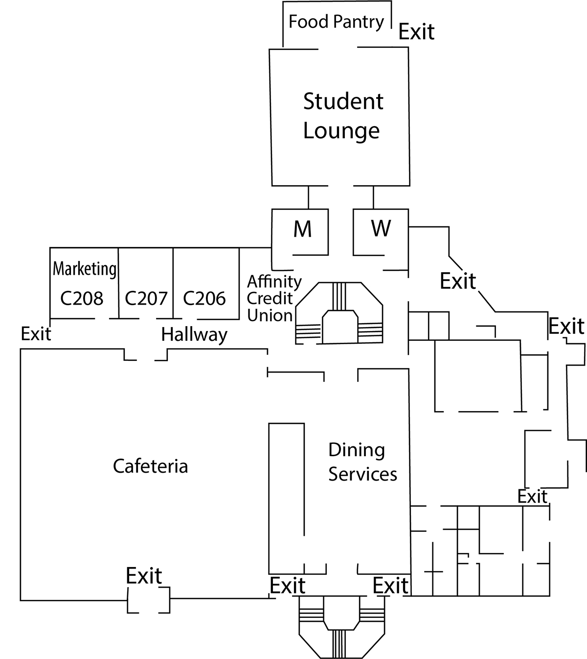 college center floor 2