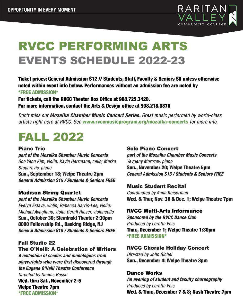 22-23 Arts Calendar