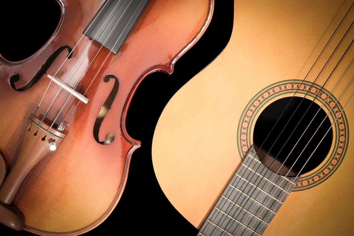 violin and guitar