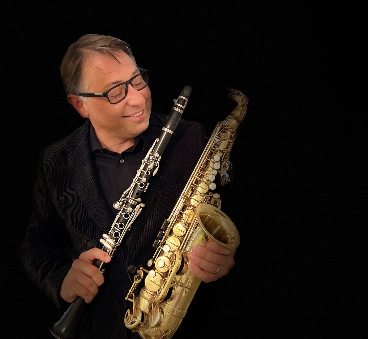 george michel with clarinet and sax
