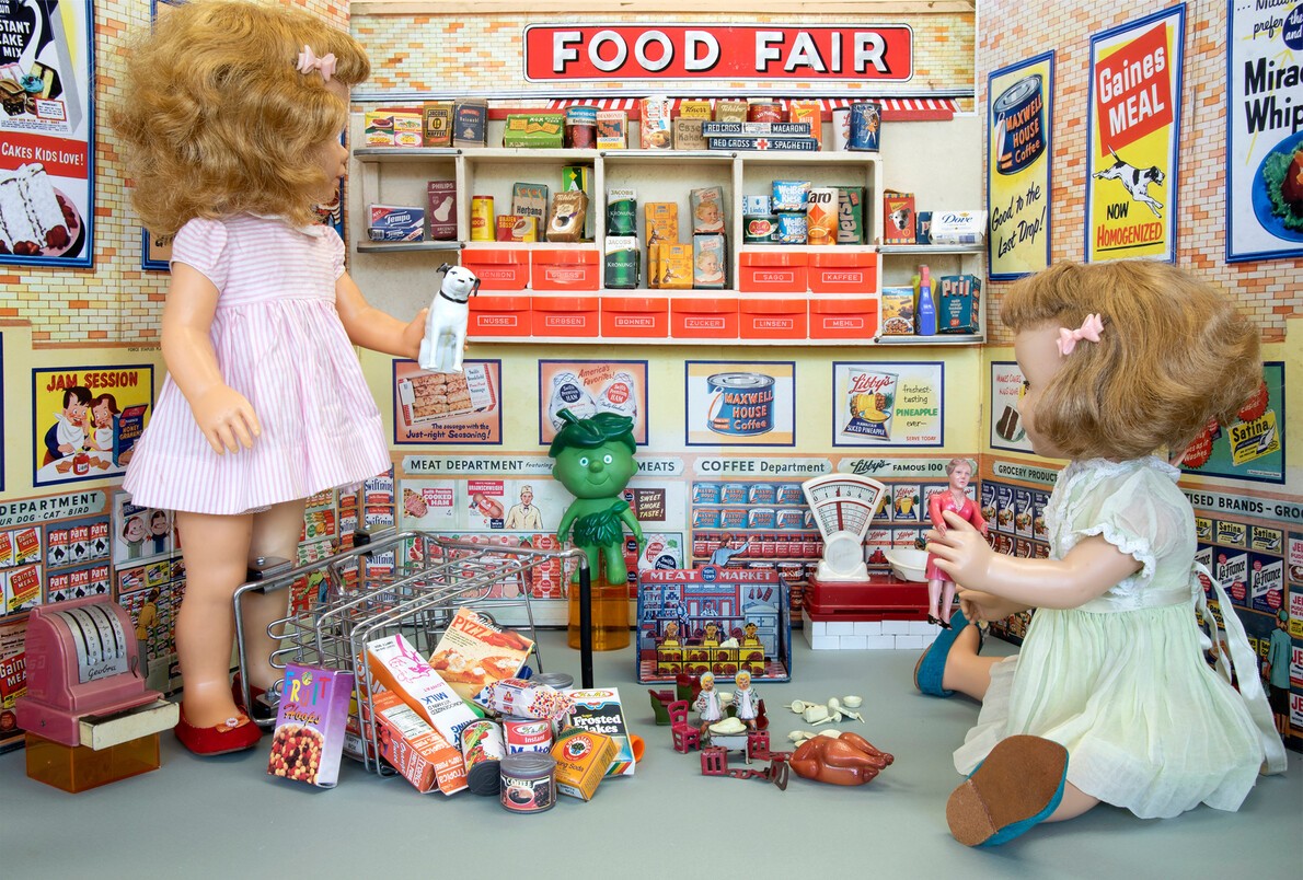 food fair with dolls