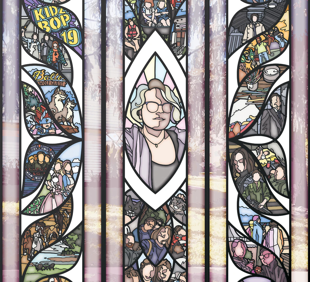cropped triptych artwork
