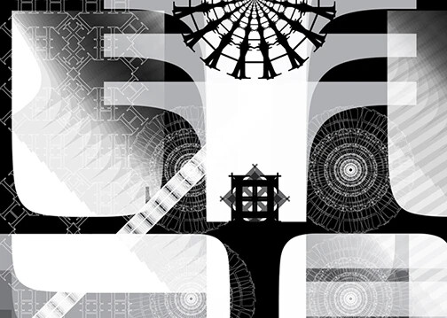 section from Baskerville Capital H artwork