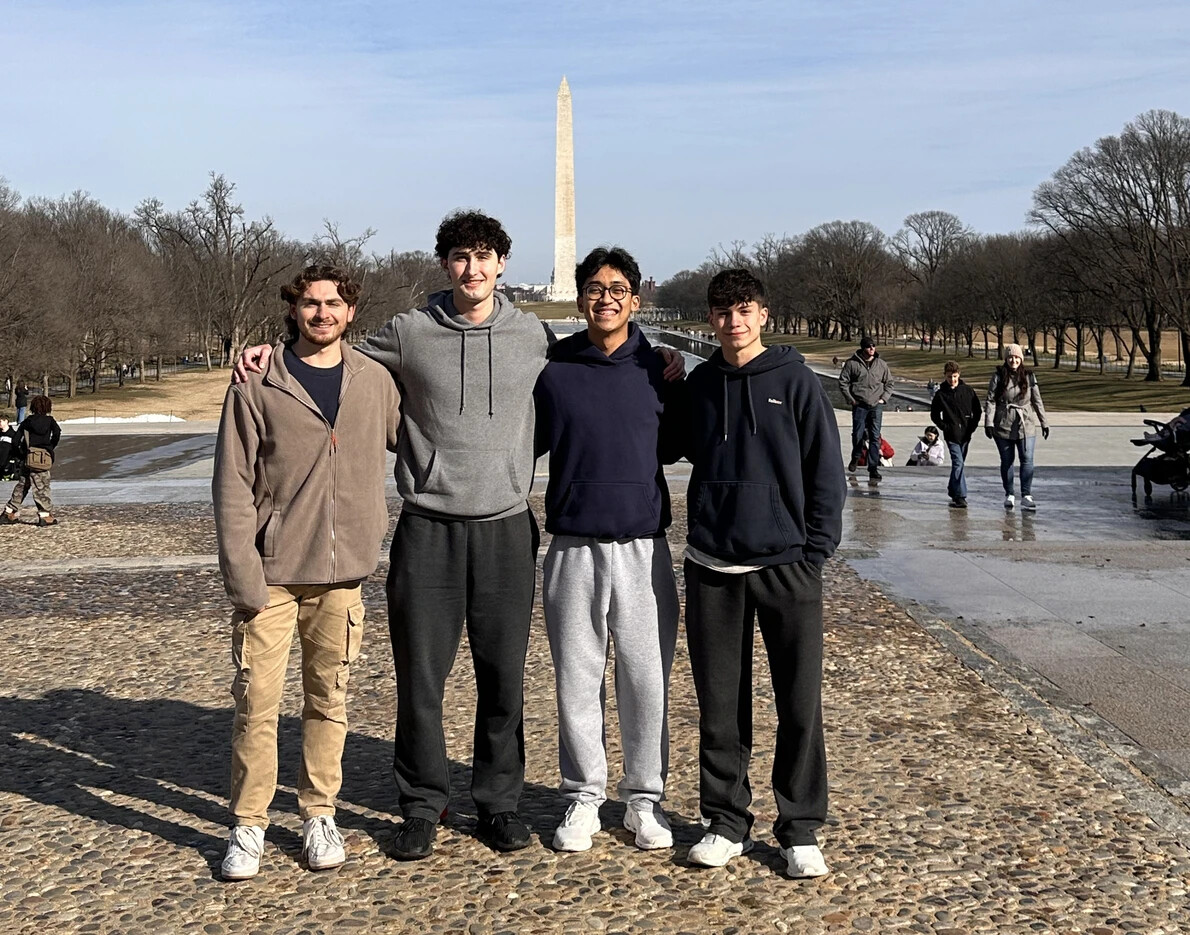 four honors college students in dc