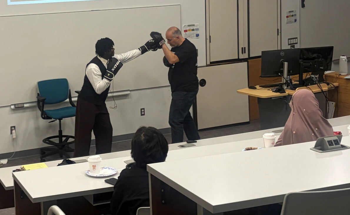 mohamed john sparring with nik