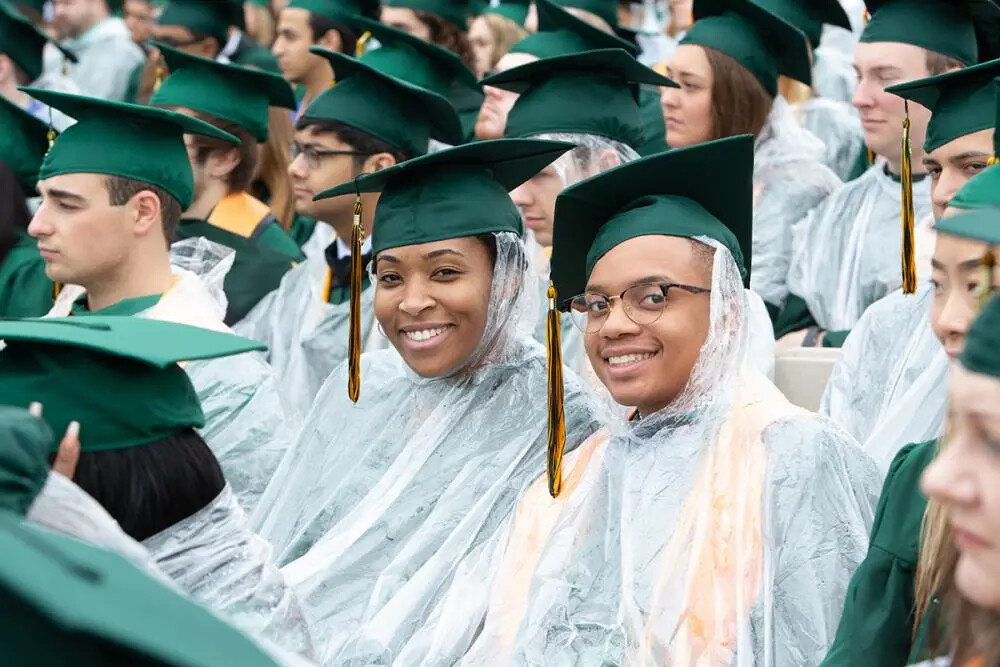 Commencement in the rain