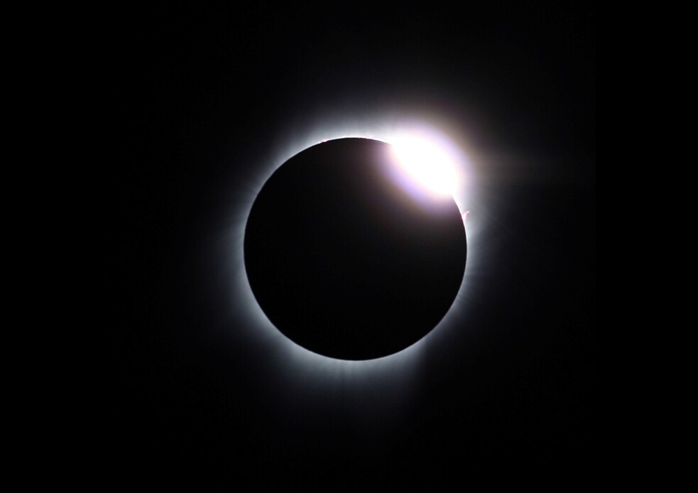 diamond ring-like image in space