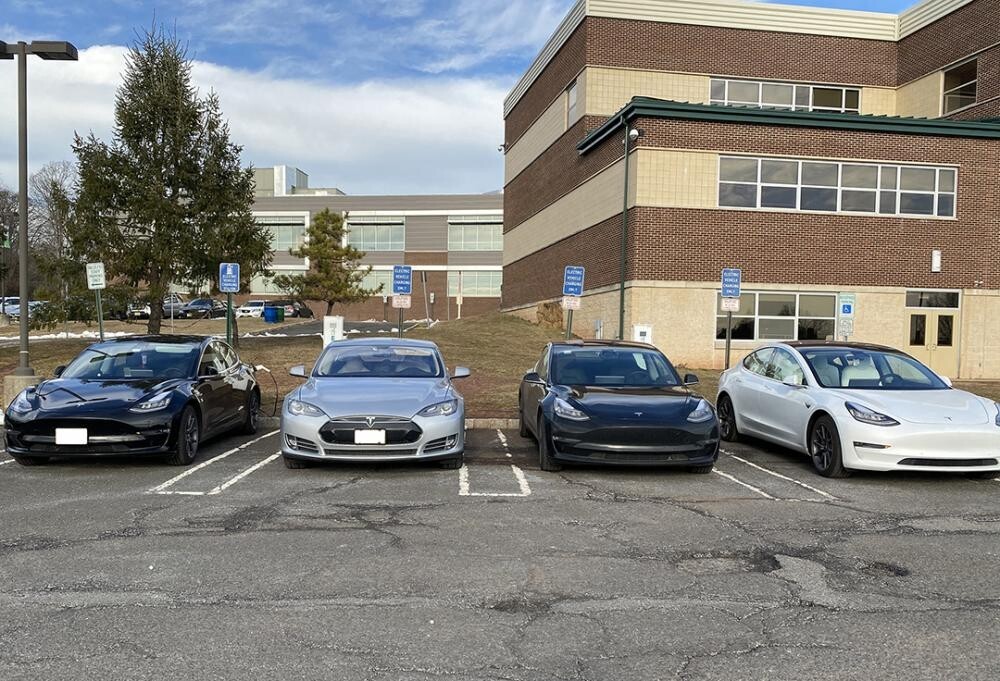 electric cars charging at rvcc