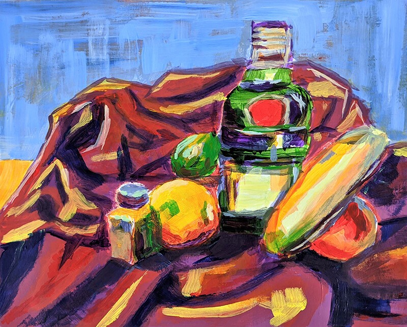 Fauvist painting by emma sodano