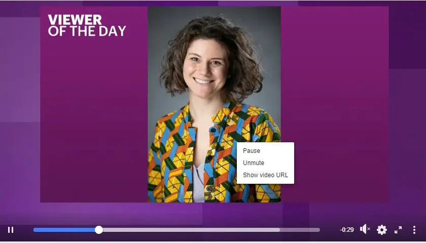viewer of the day lauren braun