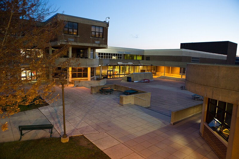 RVCC courtyard at night