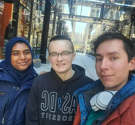 AEE students mariam, jack, alexander