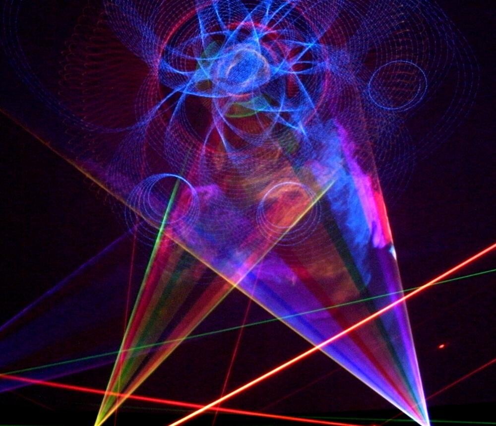 bottom of star laser image