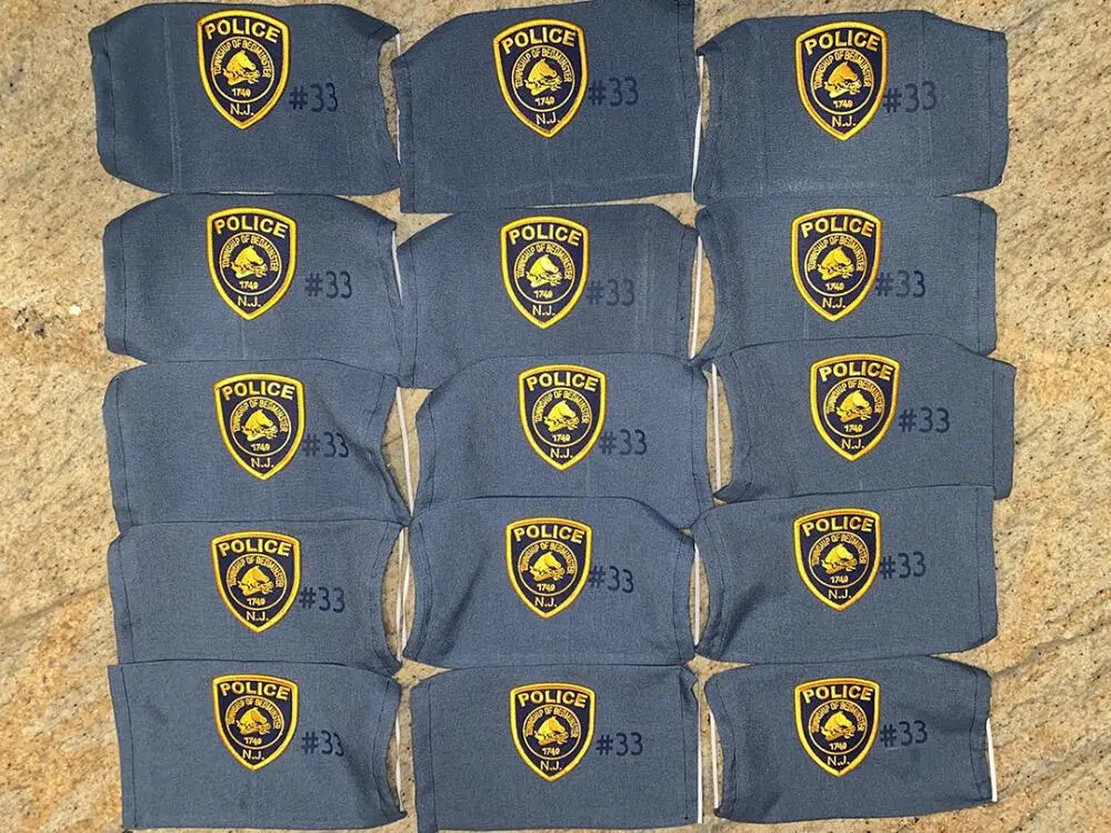 group of masks for police dept.