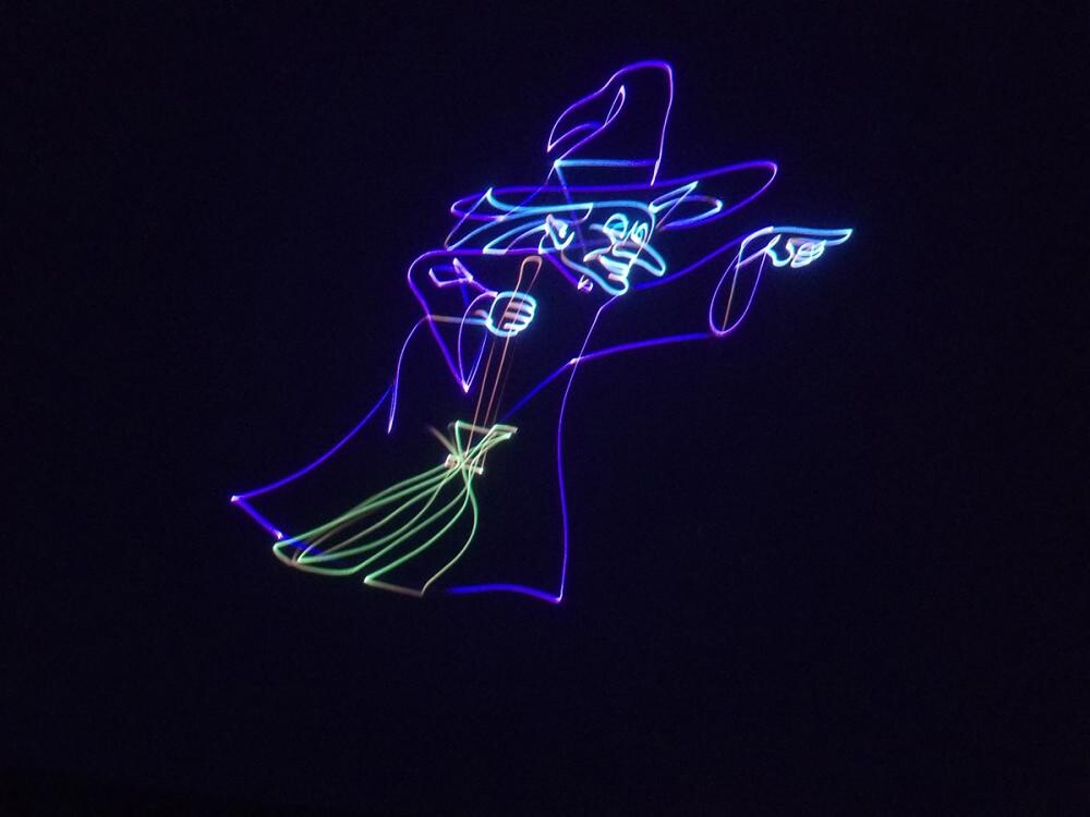 laser image of witch