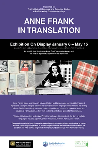 Anne Frank in Translation flyer
