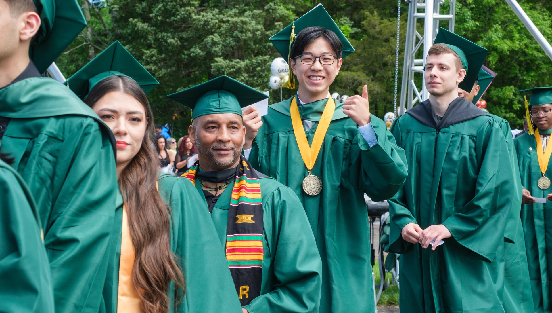 RVCC 2025 graduates in line at Commencement