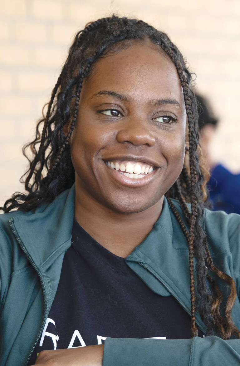 female student smiling