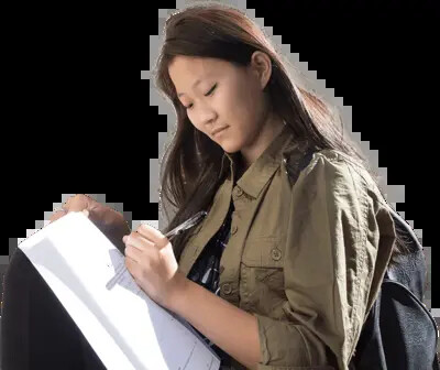 rvcc student taking notes