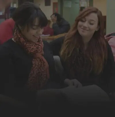 female students hanging out