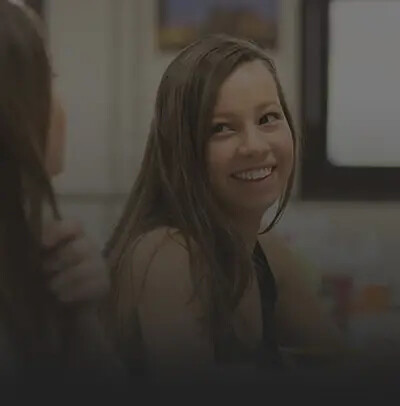 happy female student