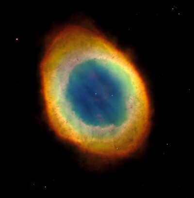 ring nebula image in space