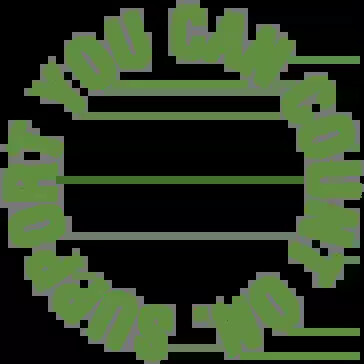 Animated text that says "Support you can count on"