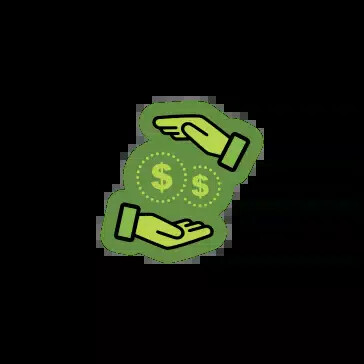 Illustrated image of money in a hand