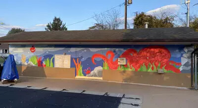 mural on building wall