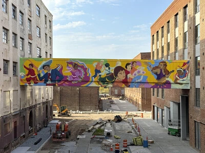 bush terminal mural north view