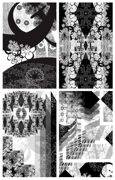 black and white typography poster