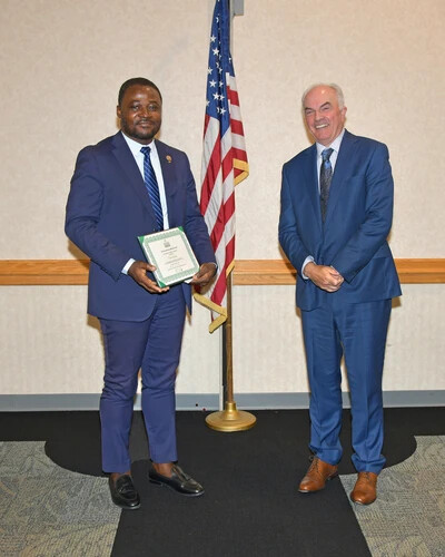 robert lamptey and president mcdonough