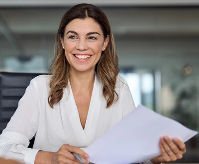 Smiling professional woman