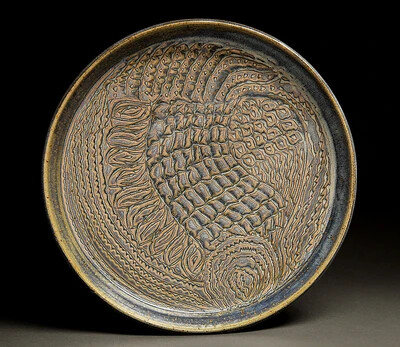 round ceramic platter