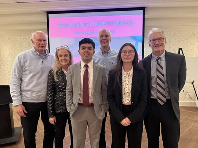 faculty, students, and mike marion