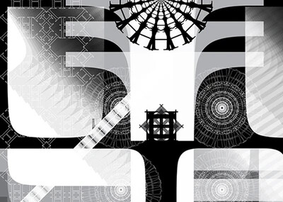 section from Baskerville Capital H artwork