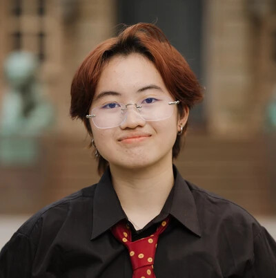 jei budiharto in red spotted tie