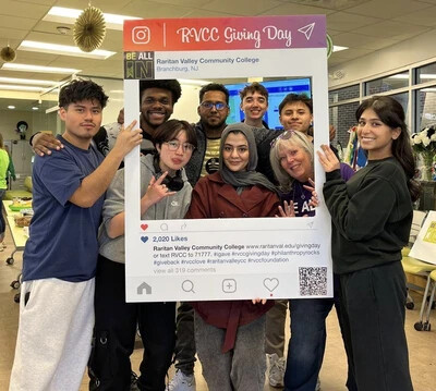 giving day selfie station photo