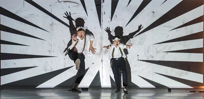 doodle pop with black and white background