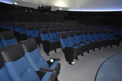 planetarium seets with light on