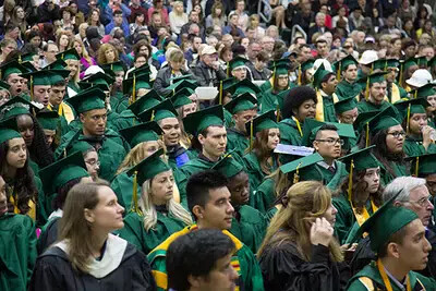 many grads during commencement