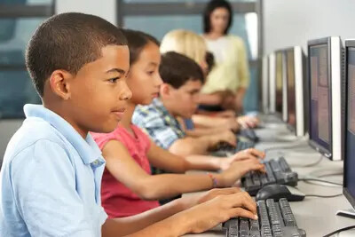 kids typing