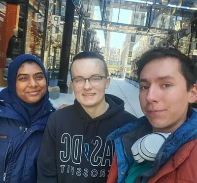 AEE students mariam, jack, alexander