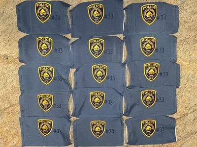 group of masks for police dept.