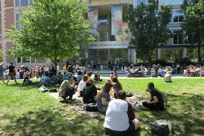 moore college outdoors on grass