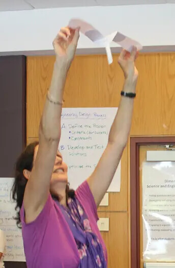 science education institute instructor doing a demonstration