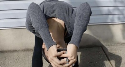 woman's bend over torso