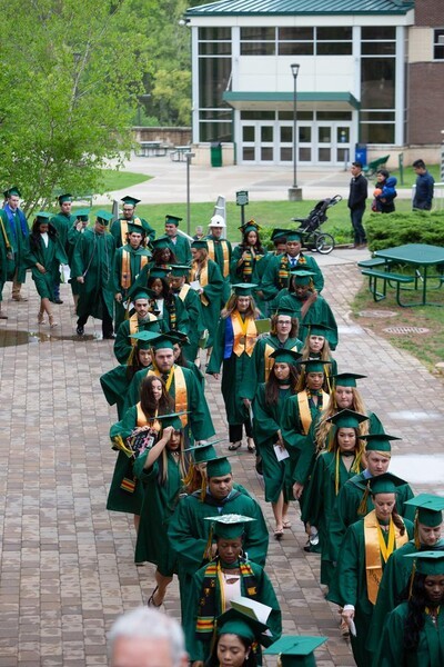 vertical pic of line of grads