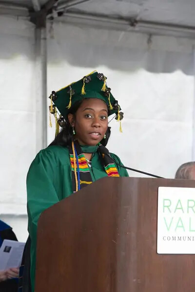 sierra cole at podium